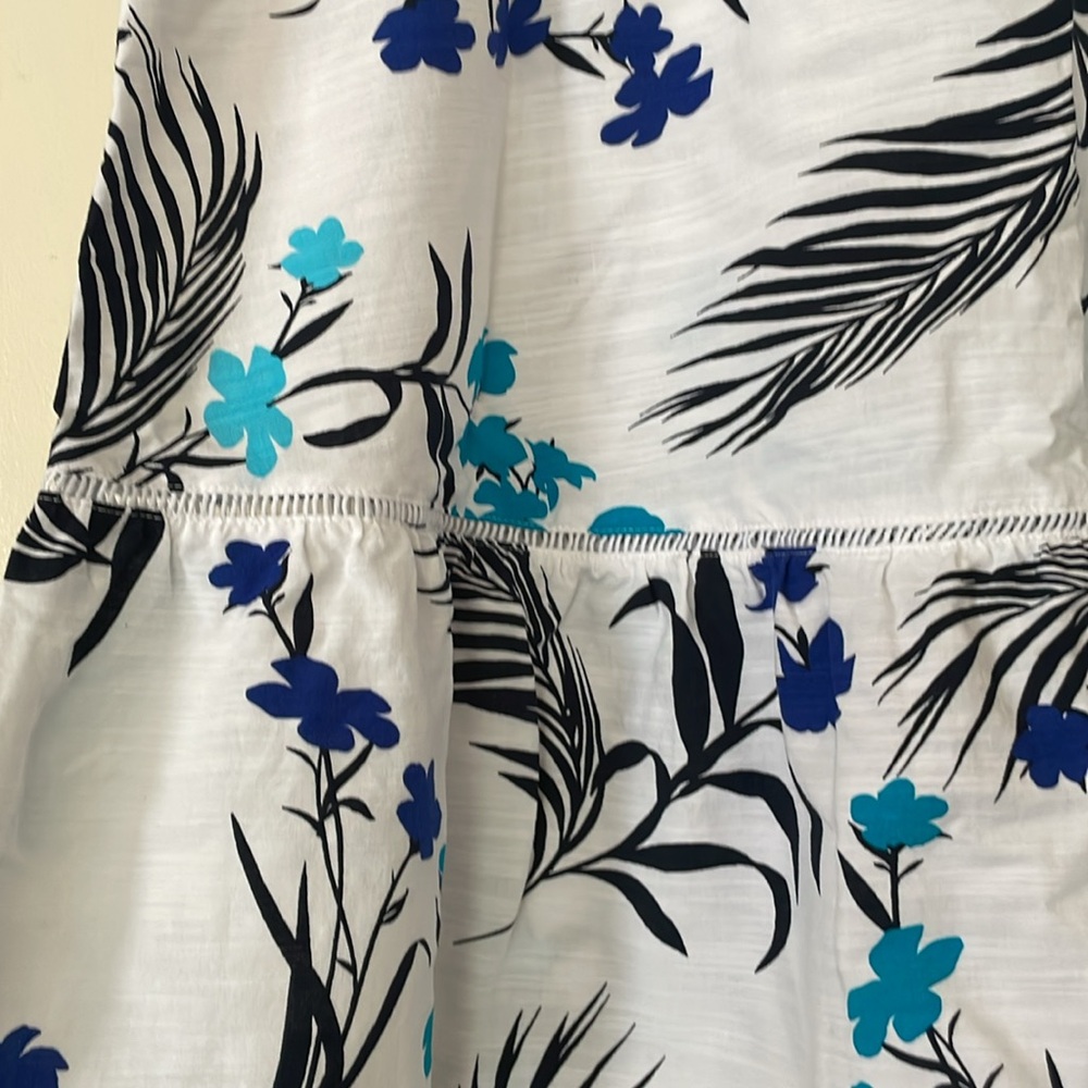 Liz Claiborne Floral Tiered Skirt, XXL - Picture 2 of 5